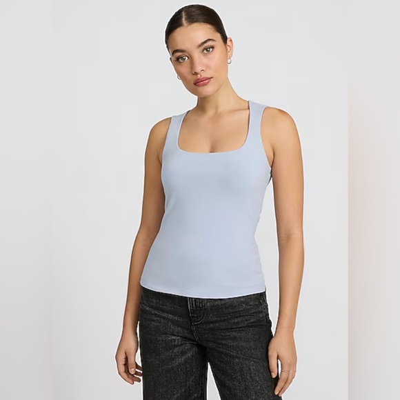 Express | Body Contour Square Neck Tank Top - Picture 2 of 6